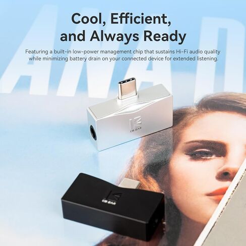 2026 Latest KBEAR TC06 USB C DAC with Headphone Amplifier, Portable Mini DAC Amp with 3.5mm 4.4mm Output, HIFI Hi-Res USB C to 3.5mm Audio Adapter for KZ ZS10 PRO IEM,Work with PC/Laptop/Phone (Black) in Saudi Arabia