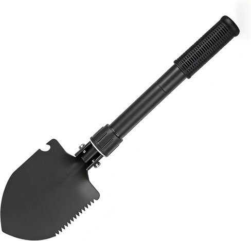 16" Heavy Duty Mini Shovel - Curved D-Handle Portable Spade for Gardening, Digging, Camping, Beach & Car, Compact Trenching Shovel for Outdoor Use in Saudi Arabia