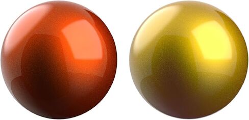 SANWA 2PCS 34mm/1.34in Trackball Replacement Ball for Logitech m575, m570, MX Ergo, Kensington TB450, TB550, Pro Fit Ergo, Perixx, and Other Compatible Trackball Mouse, Glossy Orange + Gold in Saudi Arabia