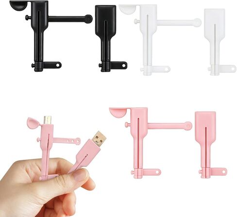 3Pairs Charger Cable Protectors,Universal Silicone Non-Slip Cord Saver,3 in 1 Double-End Data Cable Protector,Cover Cord Organizer-Dustproof & Organizer & Protection for Home (Pink+Blue+Purple) in Saudi Arabia