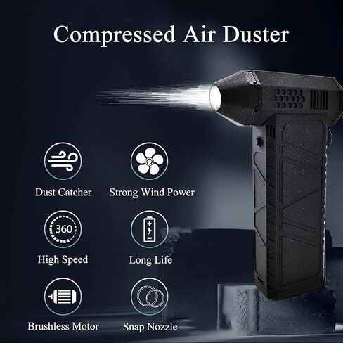 Yoidesu Powerful Compact Lightweight Aluminum Jet Blower, High Temperature Material, Efficient Cleaning, Fast Charging for Cars, Keyboards, Cameras, Yoidesu25vespdbgc in Saudi Arabia