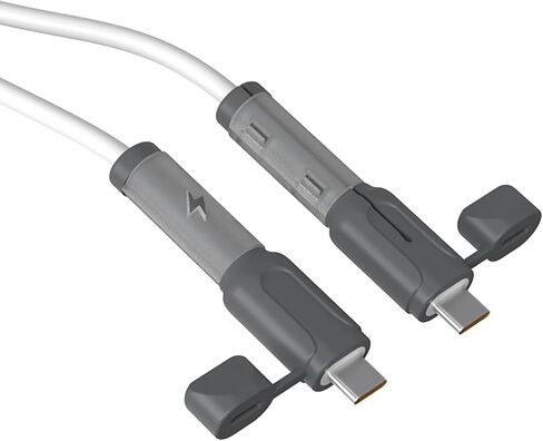 واقي كابل السيليكون - موصل مضاد للتشابك لكابلات شحن الهاتف - قابل لإعادة الاستخدام لإصلاح موصلات الكابلات المختلفة in Kuwait