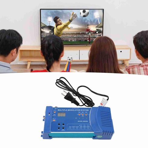 RF Converter Modulator, 3 CVBS Inputs, Support PAL NTSC, 136 Channels. Plug and Play RF Coaxial Modulator for Home TV with F Female Coaxial Input and RF Output (US Plug) in Saudi Arabia