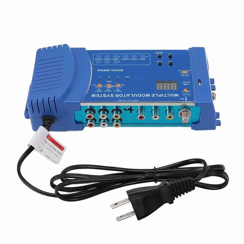 RF Converter Modulator, 3 CVBS Inputs, Support PAL NTSC, 136 Channels. Plug and Play RF Coaxial Modulator for Home TV with F Female Coaxial Input and RF Output (US Plug) in Saudi Arabia