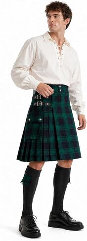 نقبة Lioop الاسكتلندية للرجال، نقبة تقليدية متعددة الاستخدامات من Highland Tartan in Kuwait
