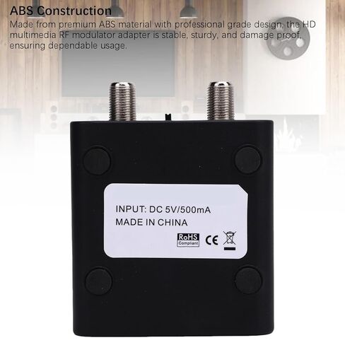 HDMI to RF Modulator, VHF Coaxial Converter with PAL NTSC Format and HDCP 1.4, Audio Video Converter for Home TV in Saudi Arabia