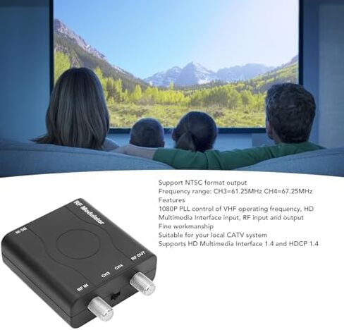 محول HDMI RF المغير، VHF RF المغير HDMI محول محوري، 1080P PLL التحكم في تردد التشغيل VHF RFModulator لوحدة تحكم ألعاب التلفزيون المنزلية in Kuwait