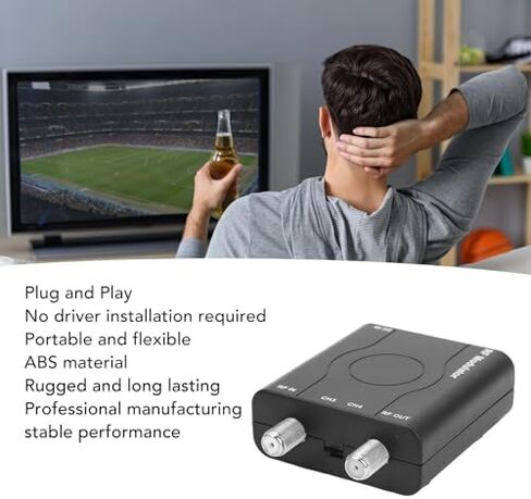محول HDMI RF المغير، VHF RF المغير HDMI محول محوري، 1080P PLL التحكم في تردد التشغيل VHF RFModulator لوحدة تحكم ألعاب التلفزيون المنزلية in Kuwait