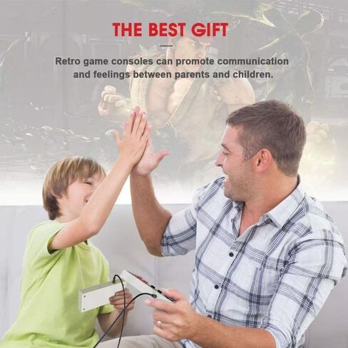 Classic Mini Retro Game Console Built in 619 Video Games,Av and HDMI Output Plug and Play Game System with Dual Wireless Controllers in Saudi Arabia