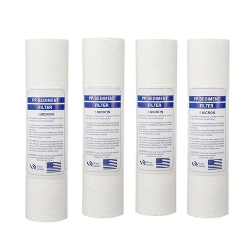 2/4 PCS of Universal Water Filter 5 Micron Pp Cotton Filter Element Sediment Water Filter Polypropylene Material Easy to Use(4 pcs) in Saudi Arabia