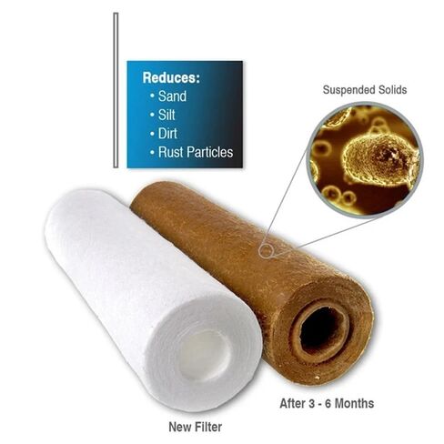 2/4 PCS of Universal Water Filter 5 Micron Pp Cotton Filter Element Sediment Water Filter Polypropylene Material Easy to Use(4 pcs) in Saudi Arabia