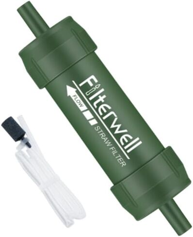 Portable Water Filtration System, 0.01 Micron Purification, Emergency Hiking Camping, Outdoor Activities, Single Unit in Saudi Arabia