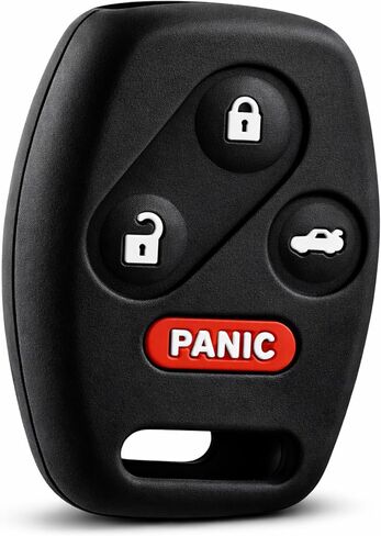 USARemote Keyless Entry Remote Key Fob Cover Silicone Rubber Skin 4-Button Replacement for Honda Accord Civic Element Pilot (KR55WK49308) in Saudi Arabia