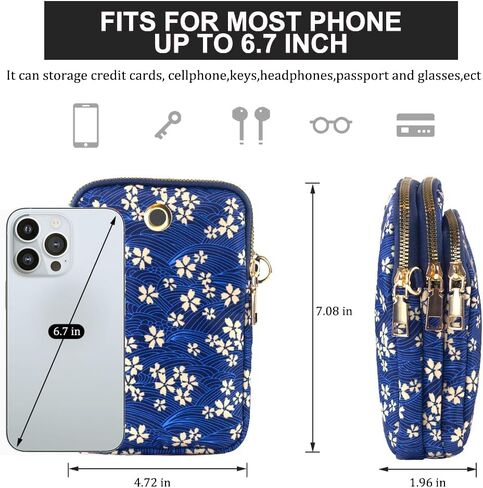 Crossbody Bag for Women Mini Cell Phone Bag Travel Pouch Wallet Small Over Shoulder Purse in Saudi Arabia
