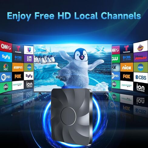 هوائي تلفزيون رقمي 2026 للتلفزيون الذكي الداخلي، هوائي HD طويل المدى يزيد عن 3600 ميل للقنوات المحلية - كابل محوري 38 قدم in Saudi Arabia