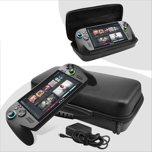 حقيبة حمل للسفر JYGamhanbil لجهاز ROG Xbox Ally X / ROG Xbox Ally Gaming المحمولة، غطاء صلب من مادة EVA مع فتحة بطاقة وجيب شبكي لجهاز Xbox ROG Ally Case وسلك طاقة وحدة التحكم والملحقات in Kuwait