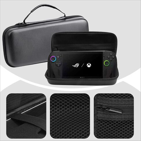 حقيبة حمل للسفر JYGamhanbil لجهاز ROG Xbox Ally X / ROG Xbox Ally Gaming المحمولة، غطاء صلب من مادة EVA مع فتحة بطاقة وجيب شبكي لجهاز Xbox ROG Ally Case وسلك طاقة وحدة التحكم والملحقات in Kuwait