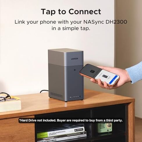 UGREEN NAS DH2300 2-Bay Desktop NAS,Network Attached Storage (Diskless) Bundle Cat 8 Ethernet Cable 10FT, High Speed Braided 40Gbps 2000Mhz Network Cord Cat8 RJ45 LAN Cables in Saudi Arabia