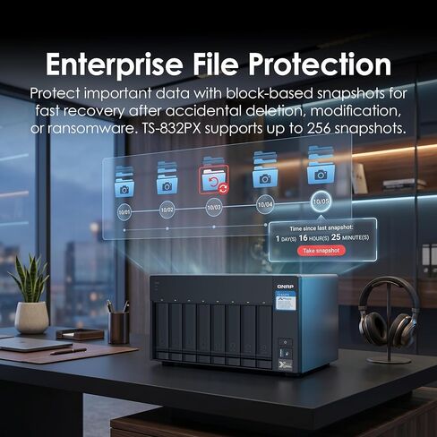 QNAP TS-832PX-4G 8 Bay High-Capacity NAS with 10GbE SFP+ and 2.5GbE in Saudi Arabia