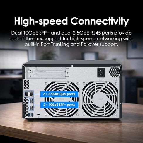 QNAP TS-832PX-4G 8 Bay High-Capacity NAS with 10GbE SFP+ and 2.5GbE in Saudi Arabia