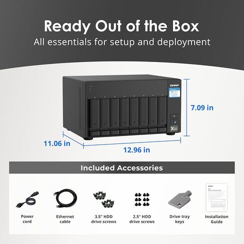 QNAP TS-832PX-4G 8 Bay High-Capacity NAS with 10GbE SFP+ and 2.5GbE in Saudi Arabia
