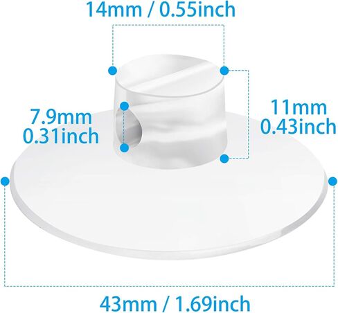 4 Pack Bathroom Shower Caddy Connectors Suction Cups, Heavy Strength Clear Suction Cups Compatible with Zenna Home, Simple Houseware, GeekDigg, Plumboss, Splash Home in Saudi Arabia