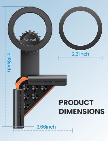 Lamicall for Tesla Phone Mount - [Strongest N55 Magnet] for Tesla Model 3 Y Juniper Accessories, Ultra Stable for Magsafe Car Mount, Magnetic Phone Holder for iPhone 17 16 15 14 13 Pro Max Mothers Day in Saudi Arabia
