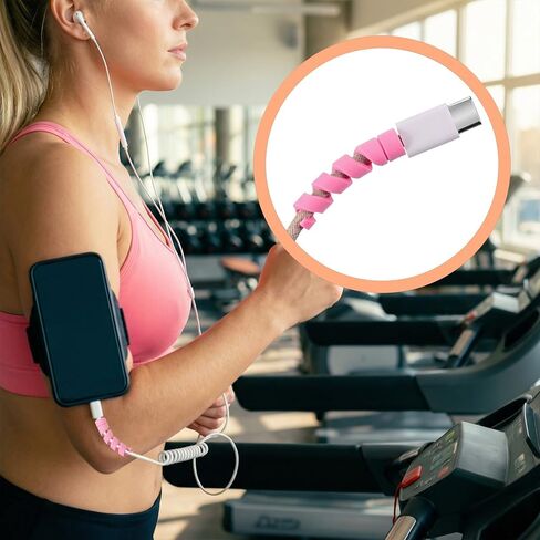 35 PCS Charger Cord Protector Spiral Charging Cable Protector Cord Savers Break-and-Bend-Resistant USB Wire Cover for Phone Headphone Laptop Wrap Accessories(5 Colors) in Saudi Arabia