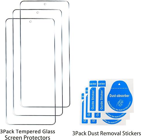 3 Pack Tempered Glass Screen Protectors Compatible with TCL Nxtpaper 70 Pro, Anti Scratch, Bubble Free, 9H Hardness in Saudi Arabia