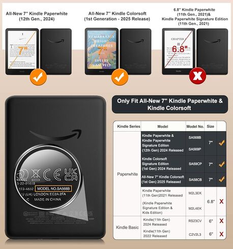 MoKo 2 Pack واقي شاشة مضاد للضوء الأزرق لـ 7 بوصات Kindle Paperwhite الجيل الثاني عشر 2024 وKindle Colorsoft Signature Edition، واقي شاشة فيلم واقي ممتاز من PET لـ Kobo Aura 2 in Saudi Arabia
