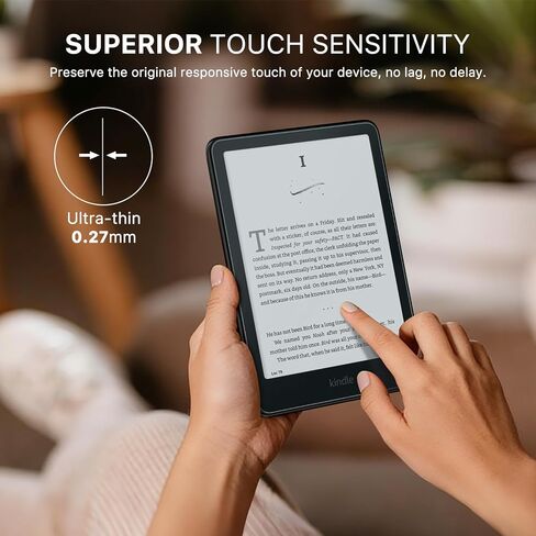 MoKo 2 Pack واقي شاشة مضاد للضوء الأزرق لـ 7 بوصات Kindle Paperwhite الجيل الثاني عشر 2024 وKindle Colorsoft Signature Edition، واقي شاشة فيلم واقي ممتاز من PET لـ Kobo Aura 2 in Saudi Arabia