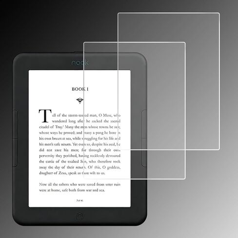 واقي شاشة مضاد للوهج لقارئ الكتب الإلكترونية Nook GlowLight 4 / Nook GlowLight 4e مقاس 6 بوصات، مضاد لبصمات الأصابع، مقاوم للخدش، ملمس ورقي، طبقة ناعمة من مادة PET، عبوتان (غير لامع) in Saudi Arabia