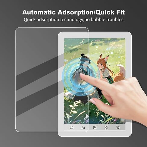 Anti-Glare Screen Protector for Bigme B6 Color eReader (6",2025), Anti Fingerprint, Scratch Resistant, Paper Texture Feel Nano Matte PET Soft Film, 2-Pack (Matte) in Saudi Arabia