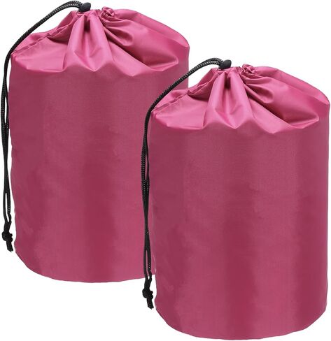 Stuff Sack, Nylon Waterproof Storage Sacks Portable Drawstring Outdoor Products Ditty Bag Ultralight Dust Flap 14 x 27 Inch & 2Pcs & Army Green - Fit for (Camping/Traveling/Hiking) in Saudi Arabia