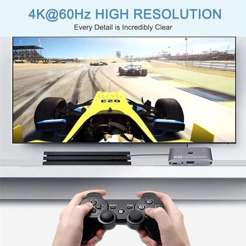 محول HDMI 4K@60 هرتز، 3 منافذ HDMI Switch 3 في 1 مع جهاز تحكم عن بعد بالأشعة تحت الحمراء، يدعم 4K، 3D، 1080P، HDMI 2.0، HDCP 2.2، Ultra HD للتلفزيون عالي الدقة، PS4/5، وحدات التحكم بالألعاب وما إلى ذلك in Kuwait