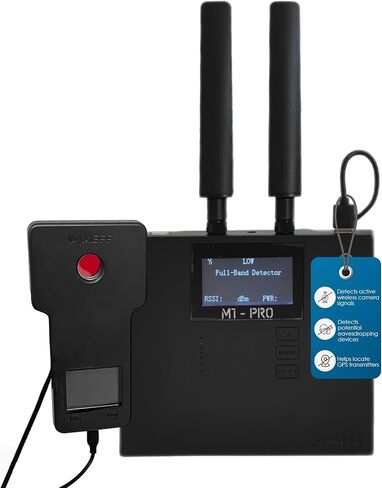 MEFF M1-PRO مجموعة أدوات الكشف عن المجال القريب الاحترافية الكل في واحد - كاشف إشارة 0-20 جيجا هرتز للأجهزة المخفية وأجهزة تتبع نظام تحديد المواقع العالمي (GPS) وإشارات المراقبة اللاسلكية in Kuwait