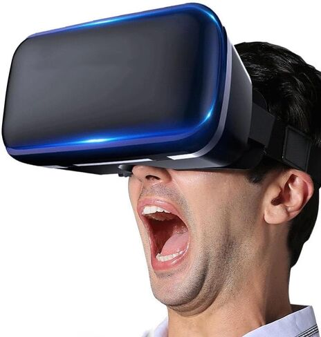 3D Virtual Reality VR Headset Large Screen Immersive for Movies & Games in Saudi Arabia