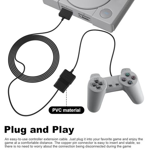 Saipomor 6FT PS2 Controller Extension Cable (2 Pack), Compatible with PlayStation 2 & PS1 Wired Controllers, Durable Extension Cord for PS2 Console, Plug & Play Gaming Extender in Saudi Arabia