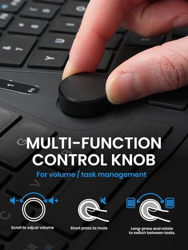 Perixx Periduo-614US, Wireless Quiet Ergonomic Keyboard and Vertical Mouse Combo - Adjustable Palm Rest - Laptop X Type Scissor Keys - Rechargeable Feature - US English in Saudi Arabia