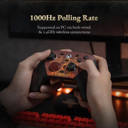 GameSir G7 Pro Wired Xbox Controller for Series X|S, Wireless PC Gamepad, TMR Joysticks, Hall Effect Triggers, 1000Hz Polling Rate (PC), Dragon’s Dogma II Edition, Charging Dock in Saudi Arabia