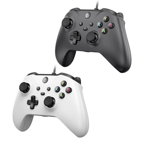 وحدة تحكم سلكية Kamylorus لأجهزة X-BOX/PC، وعصا التحكم ومشغلات Hall Effect مع Turbo، ومقبس سماعة الرأس 3.5 مم/اهتزاز مزدوج، متوافقة مع X-BOX One/S/X، وX-BOX Series S/X، والكمبيوتر الشخصي، وIOS، ومنصات Android (أبيض، 7.2 قدم) in Kuwait