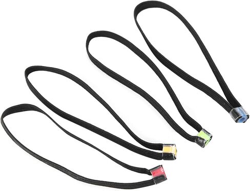 Tippet Rings 4Pcs, Elastic Fabric Fishing Tippet Spool Ring, Lightweight Fly Fishing Tippets Holder Easy Carry, Suitable for Many Kinds of Fishing Line, Long 3.35in in Saudi Arabia