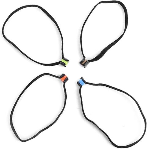 Tippet Rings 4Pcs, Elastic Fabric Fishing Tippet Spool Ring, Lightweight Fly Fishing Tippets Holder Easy Carry, Suitable for Many Kinds of Fishing Line, Long 3.35in in Saudi Arabia