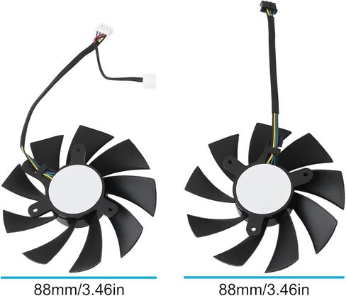 مروحة تبريد بطاقة الرسومات 88 مم متوافقة مع DELL متوافقة مع Lenovo RTX 3060 3060Ti 3070 3080 3090 in Kuwait