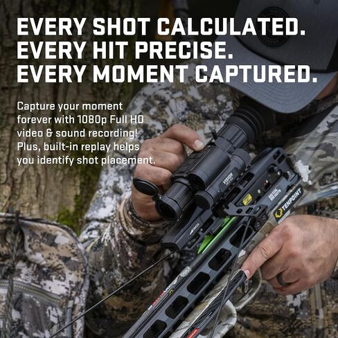 TenPoint Vision HD 3-12X Digital Rangefinding Crossbow Scope - Instant Ballistic Calculation + Video & Audio Recording in Saudi Arabia