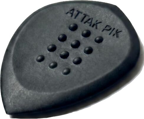 Acoustik Attak STEALTH Structured Guitar Pick - Small Beveled Guitar Picks, Unique Tone (10 Pack, Black) in Kuwait