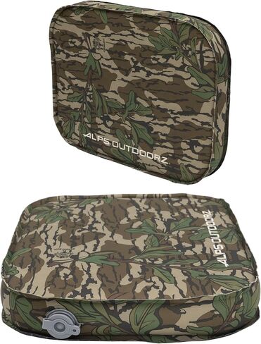 ALPS OutdoorZ Summit Trail Seat – Self-Inflating Lightweight Hunting Seat Cushion in Mossy Oak Greenleaf with Insulated Padding, Non-Slip Base & Compact Stuff Sack for Hunting, Camping & Hiking in Saudi Arabia