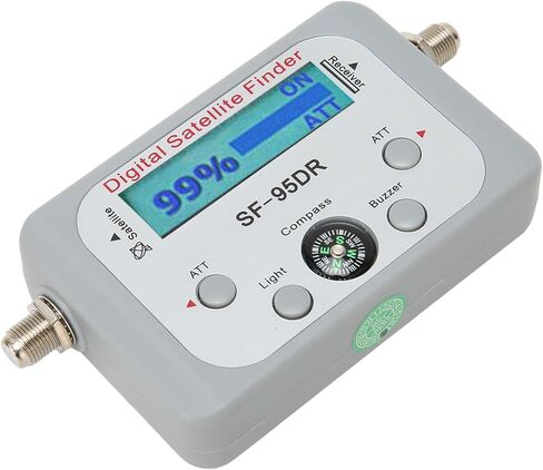 Digital Satellite Finder, Electronic Buzzer Fast Adjustment Satellite Signal Meter Portable 950 to 2150MHz with Compass for Outdoor in Saudi Arabia