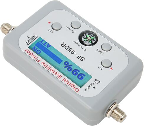 Digital Satellite Finder, Electronic Buzzer Fast Adjustment Satellite Signal Meter Portable 950 to 2150MHz with Compass for Outdoor in Saudi Arabia