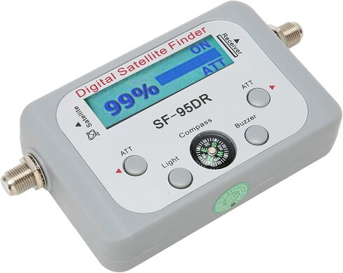 Digital Satellite Finder, Electronic Buzzer Fast Adjustment Satellite Signal Meter Portable 950 to 2150MHz with Compass for Outdoor in Saudi Arabia